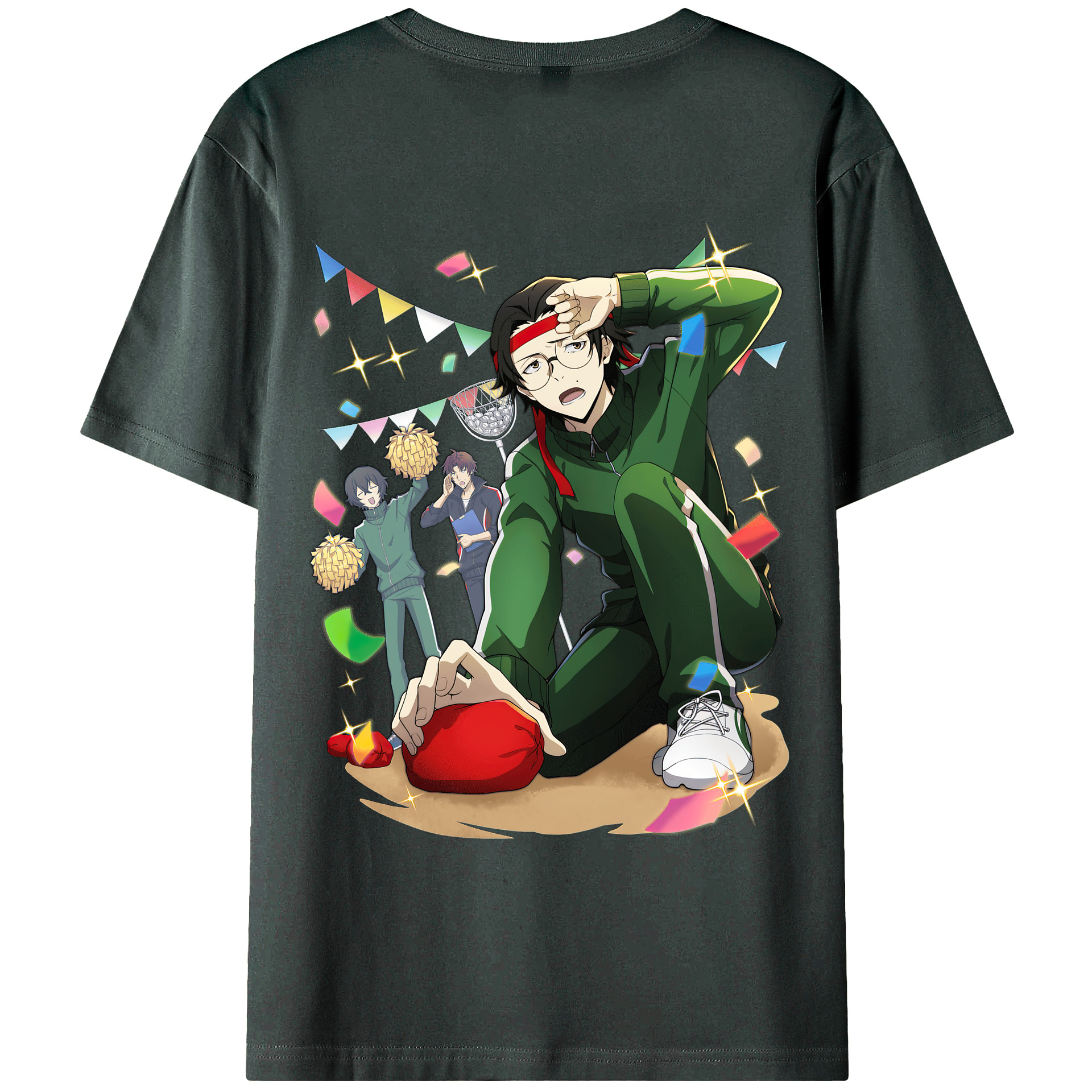 （画像用） 文豪ストレイドッグス Bungo Stray Dogs 綿100％ メンズ半袖Tシャツ（バックプリント） 通気性